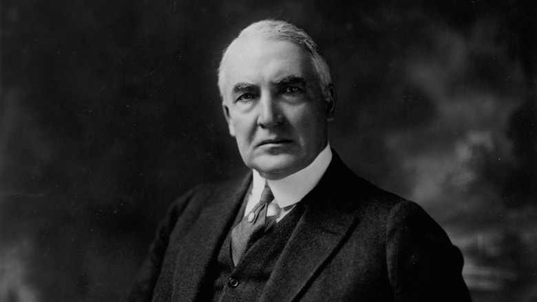 photo portrait of Warren Harding