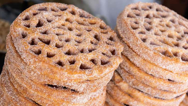 ‌Buñuelos in two stacks