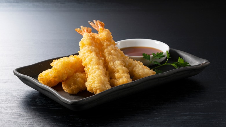 shrimp tempura on a plate