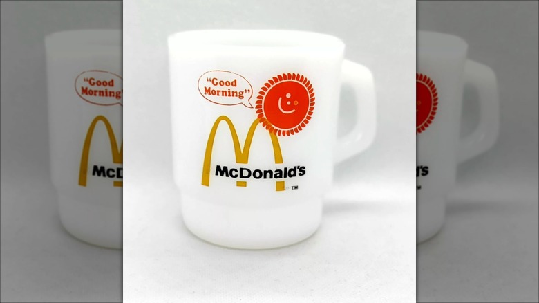 McDonald's coffee cup with sunshine