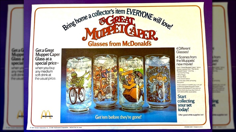 McDonald's Great Muppet Caper glasses