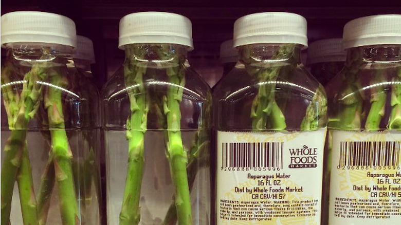 Asparagus water bottles