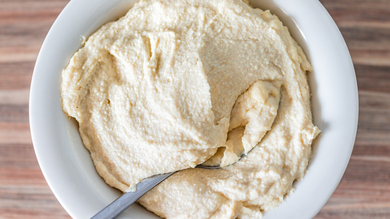 bowl of cashew cream