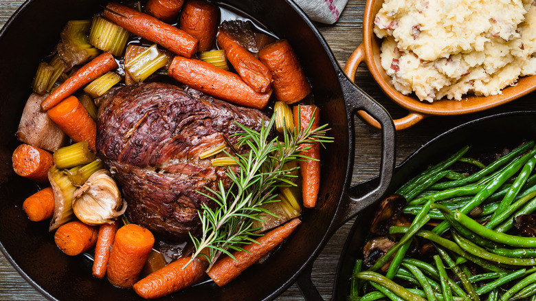 pot roast with side dishes