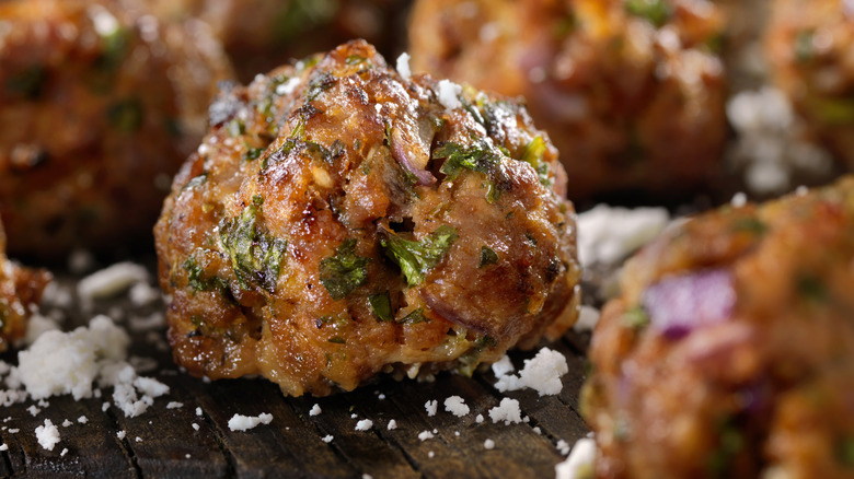 lamb meatball with feta