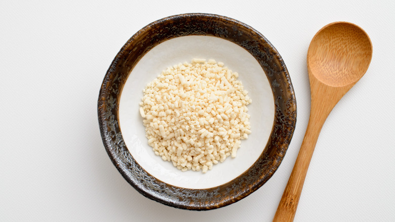 bowl of granulated broth powder