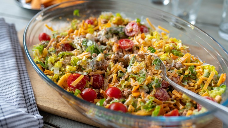 taco salad in bowl