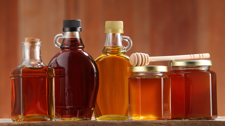 Honey and maple syrups