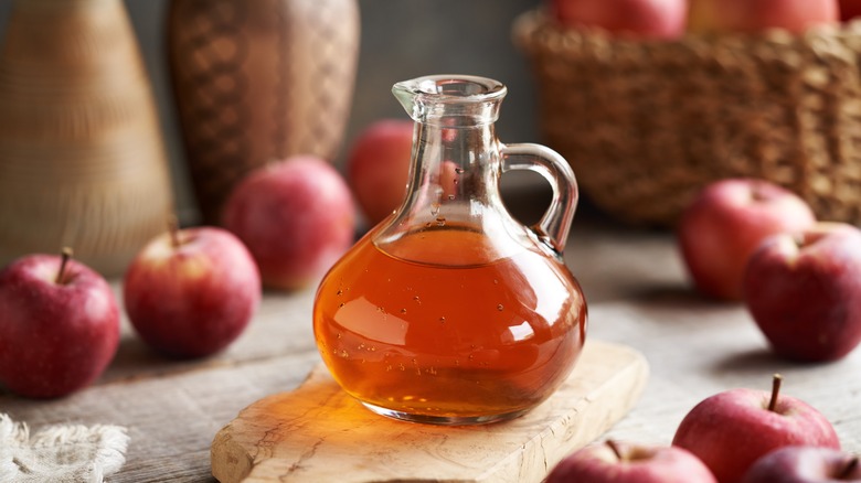 jug of apple cider vinegar