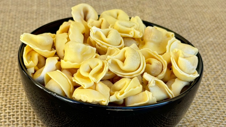 bowl of fresh tortellini