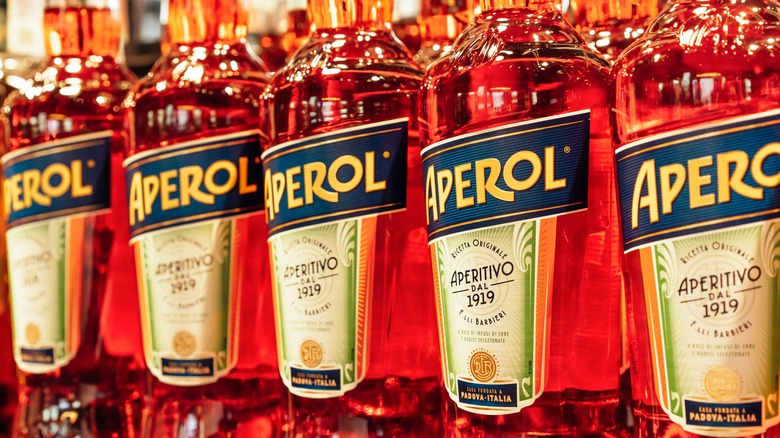 bottles of aperol