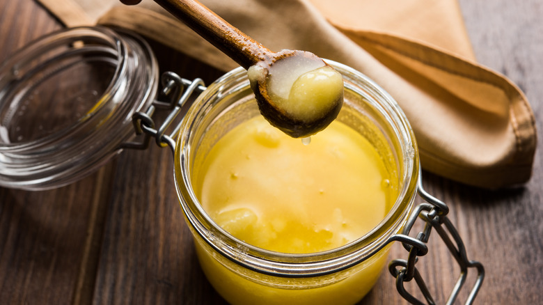 Ghee in jar