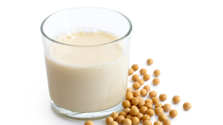 Soy milk and soy beans