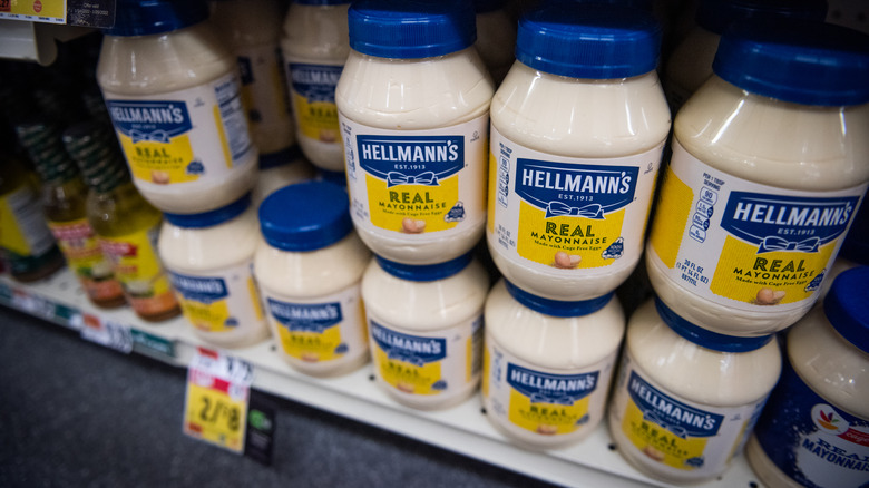 jars of Hellmann's mayonnaise