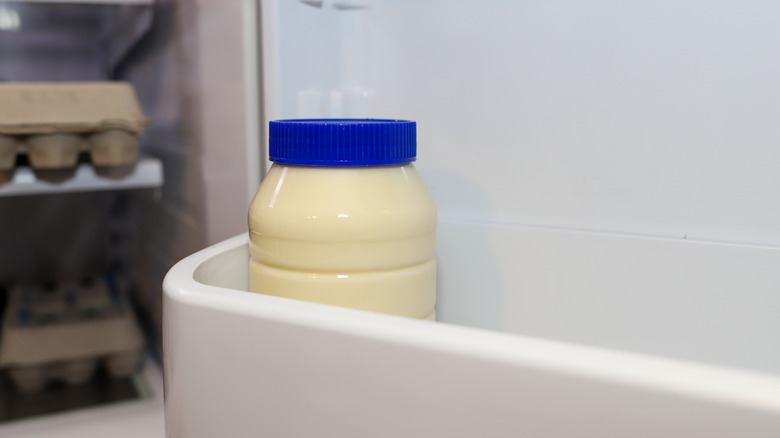 mayonnaise in fridge