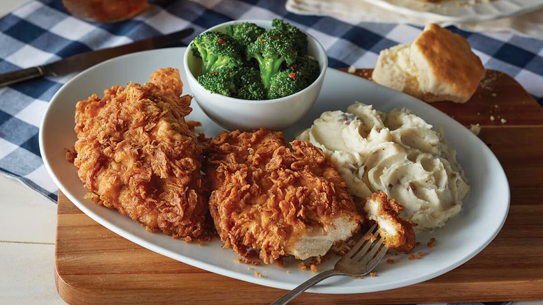 Fried chicken with sides