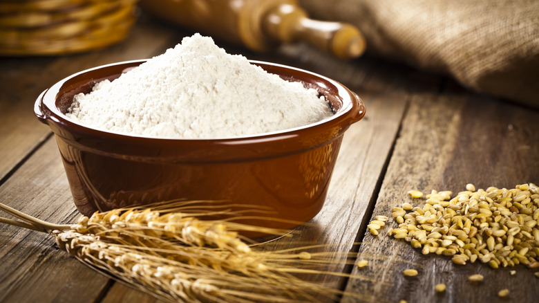 bowl of flour