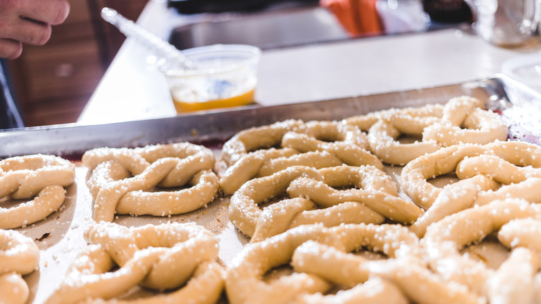 Ready to bake salted pretzels