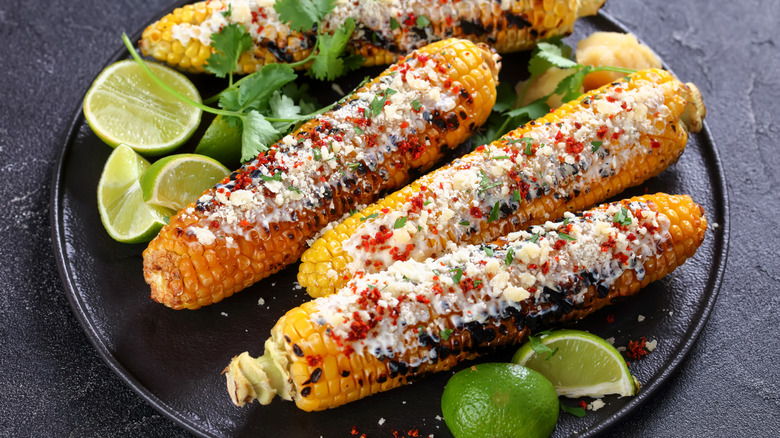 Mexican street-style corn