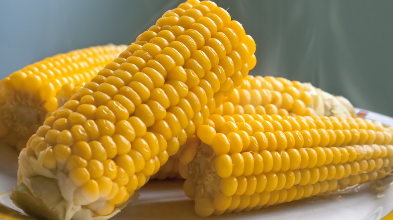 fresh cooked corn