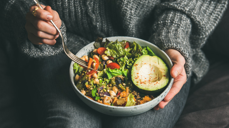 superfood bowl with avocado