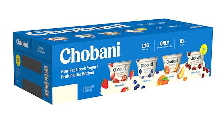Chobani Greek Yogurt box