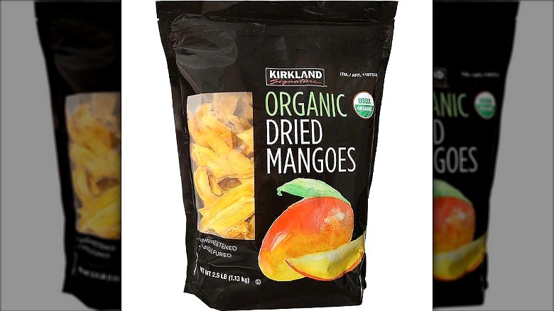 bag of Kirkland Signature Organic Dried Mangoes