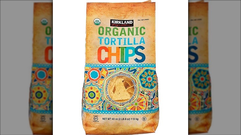 bag of Kirkland Signature Organic Tortilla Chips
