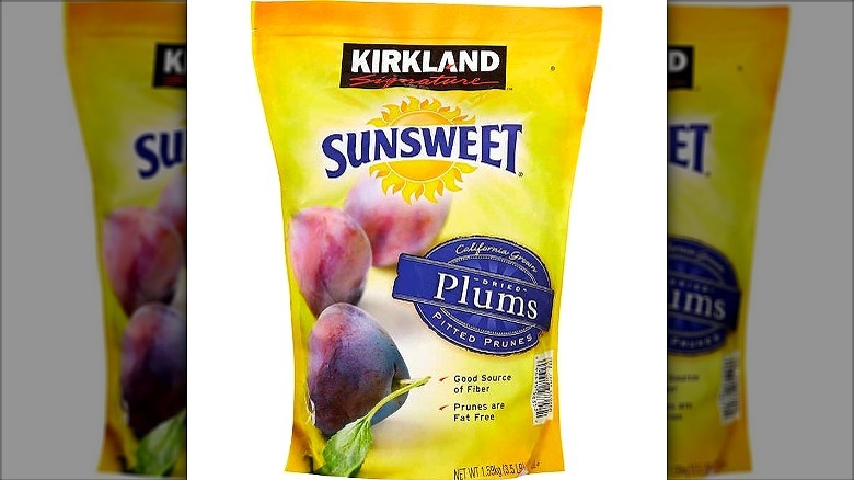 bag of Kirkland Signature Sunsweet plums 