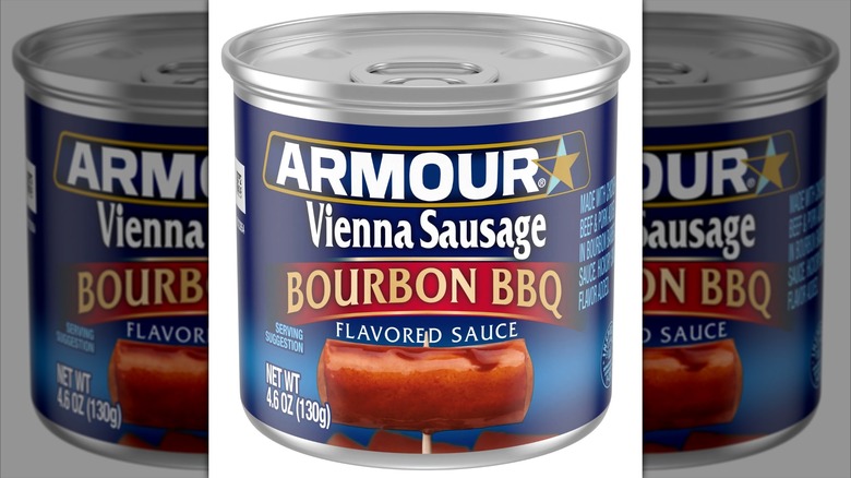 Can of Armour Bourbon Barbecue Vienna Sausage