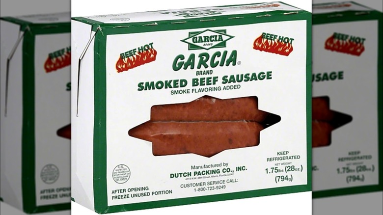 Pack of Garcia Smoked Beef Sausages