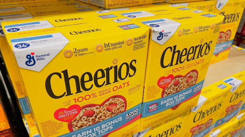Large boxes of Cheerios