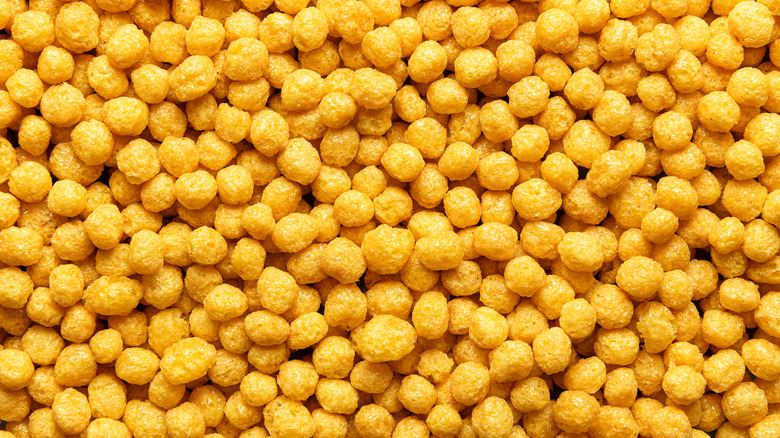 Pieces of Corn Pops cereal
