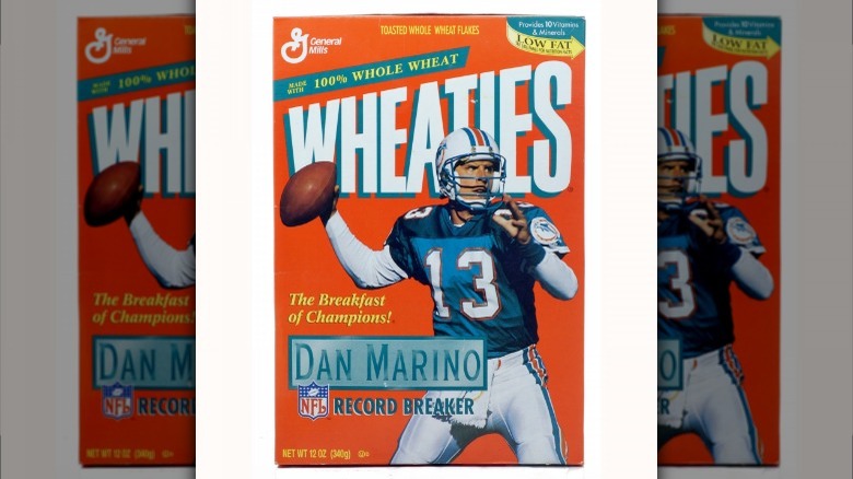 Dan Marino on a Wheaties box