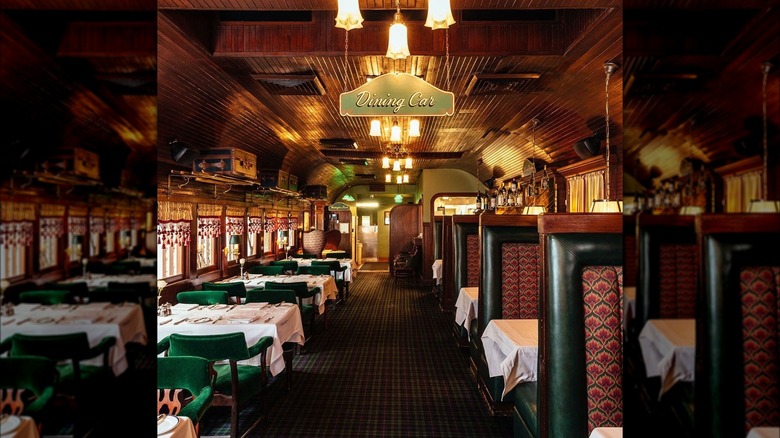 interior of pacific dining car
