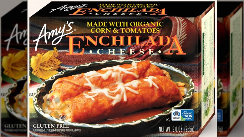 Amy's frozen cheese enchilada box