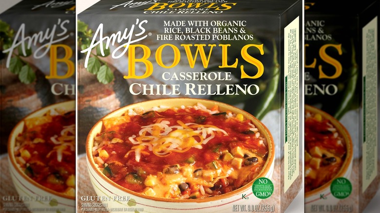 Amy's chile relleno casserole box