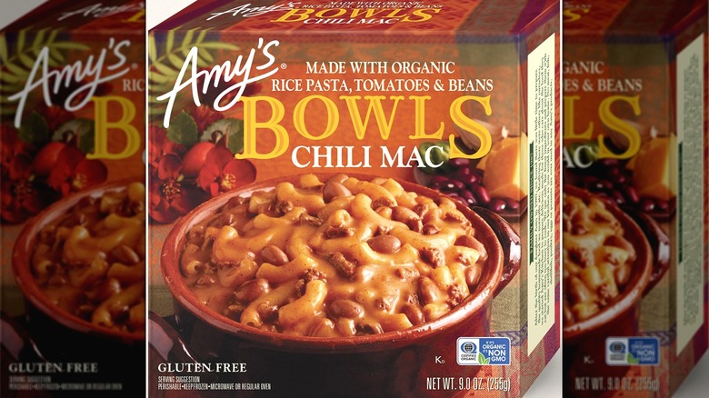 Amy's frozen chili mac box