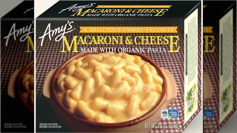 Amy's macaroni & cheese box