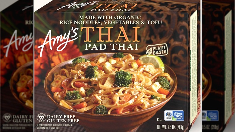 Amy's frozen pad Thai box