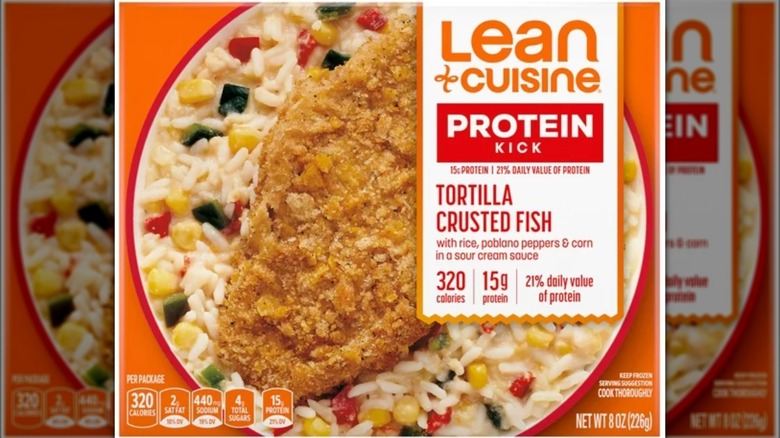 lean cuisine tortilla crusted fish packaging