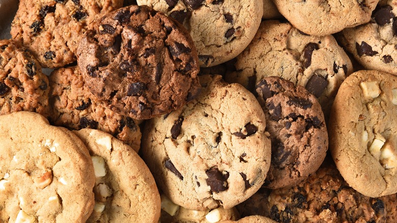 assorted cookies with different fillings