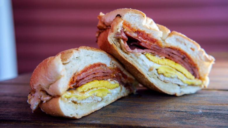 Ham Egg and Cheese Roll