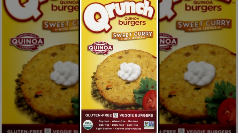 Qrunch Quinoa Burgers package