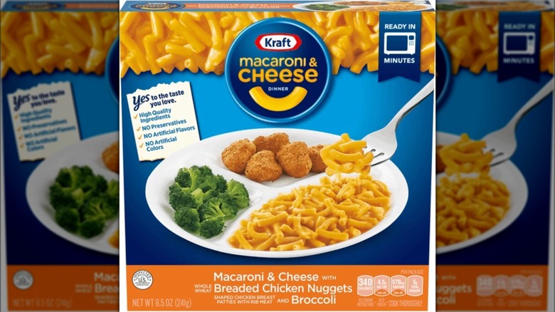 kraft macaroni and cheese dinner packaging