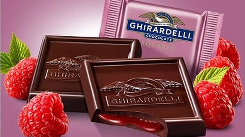 Ghirardelli Dark Chocolate Raspberry Squares