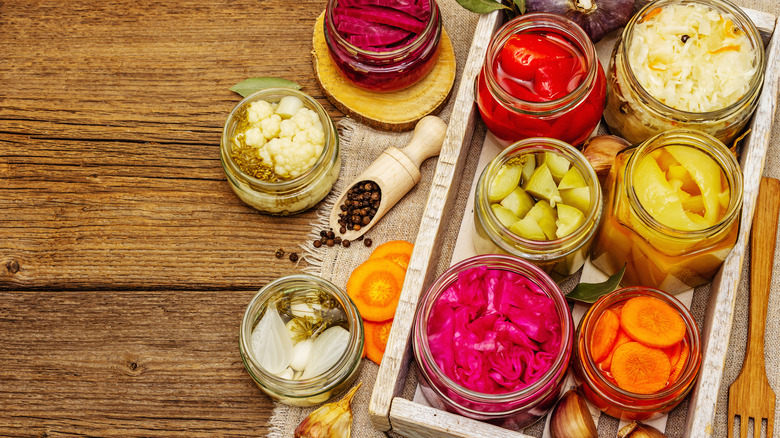 assorted fermented foods