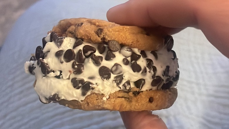 A Chipwich ice cream sandwich