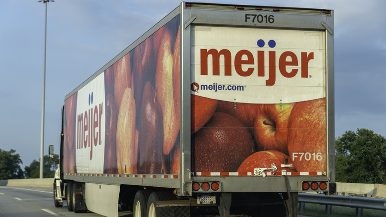 A Meijer delivery truck