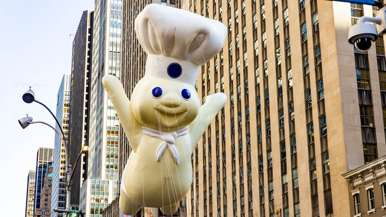 The Pillsbury Doughboy float in the Macy's Day Parade